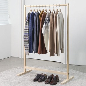 Most popular solid wood floor clothes shelf coat rack for sale