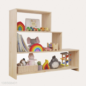 Latest design home solid wood floor bookcase book shelf for sale