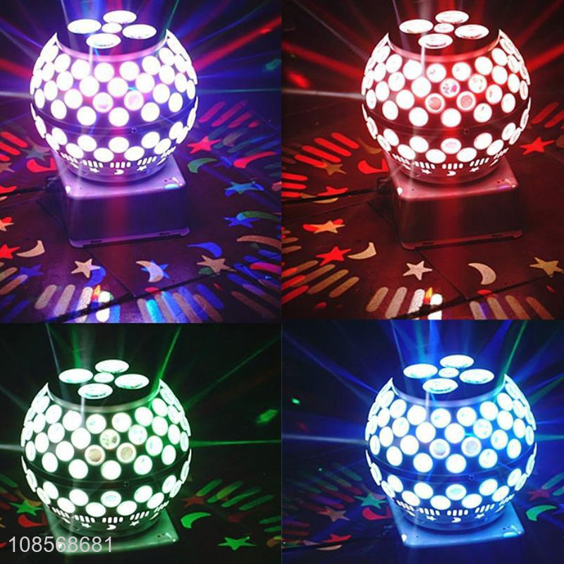 Wholesale double layer lantern magic ball rgb stage light