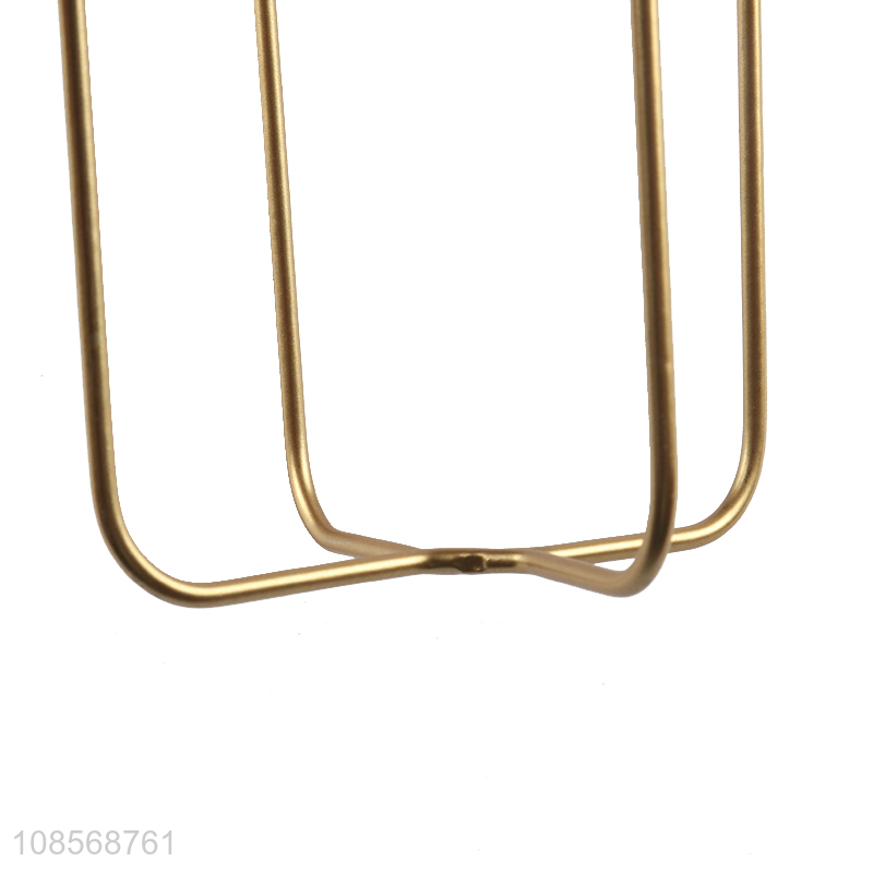 Good quality golden candlestick iron art candle holder