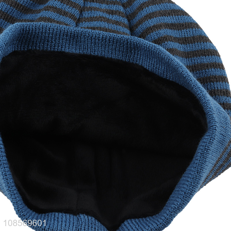 Popular products fashion striped knitted hat beanies