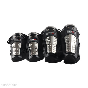 Wholesale 4pcs stainless steel motorcycle elbow & knee pads protective gear