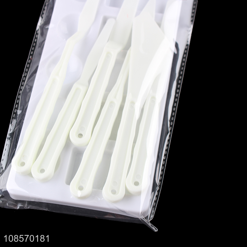 Most popular plastic palette set palette knife set wholesale
