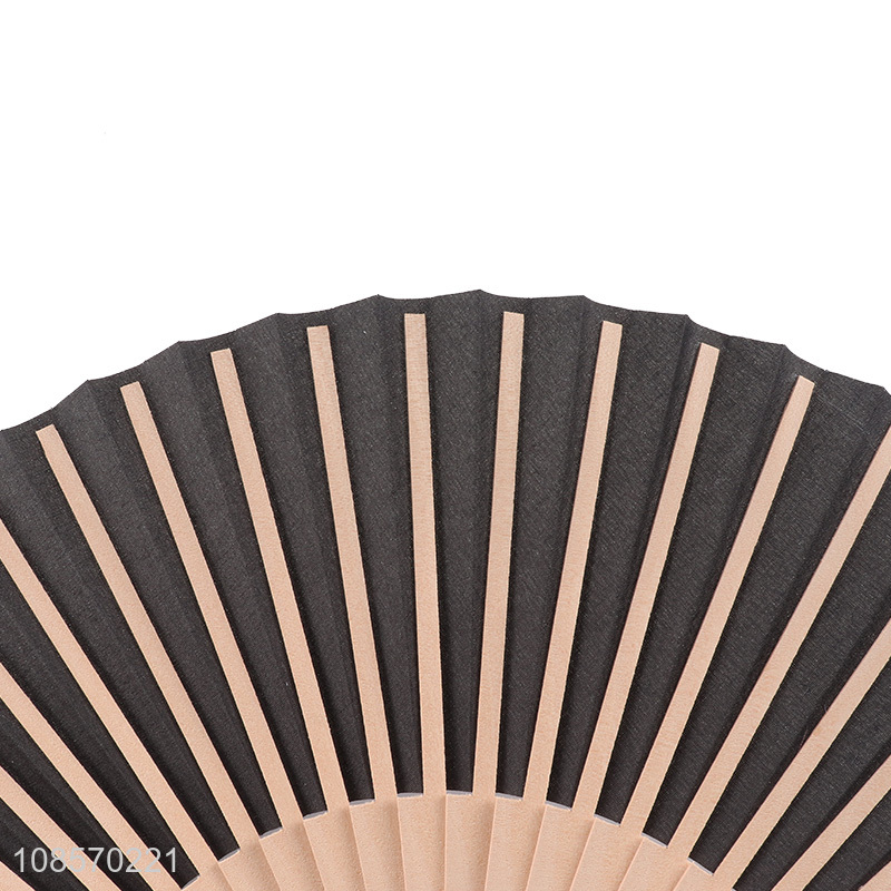 Good quality Chinese hand fan portable wooden folding fan