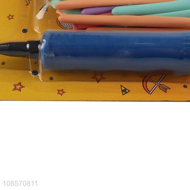 Hot items multicolor latex balloon with balloon pump set