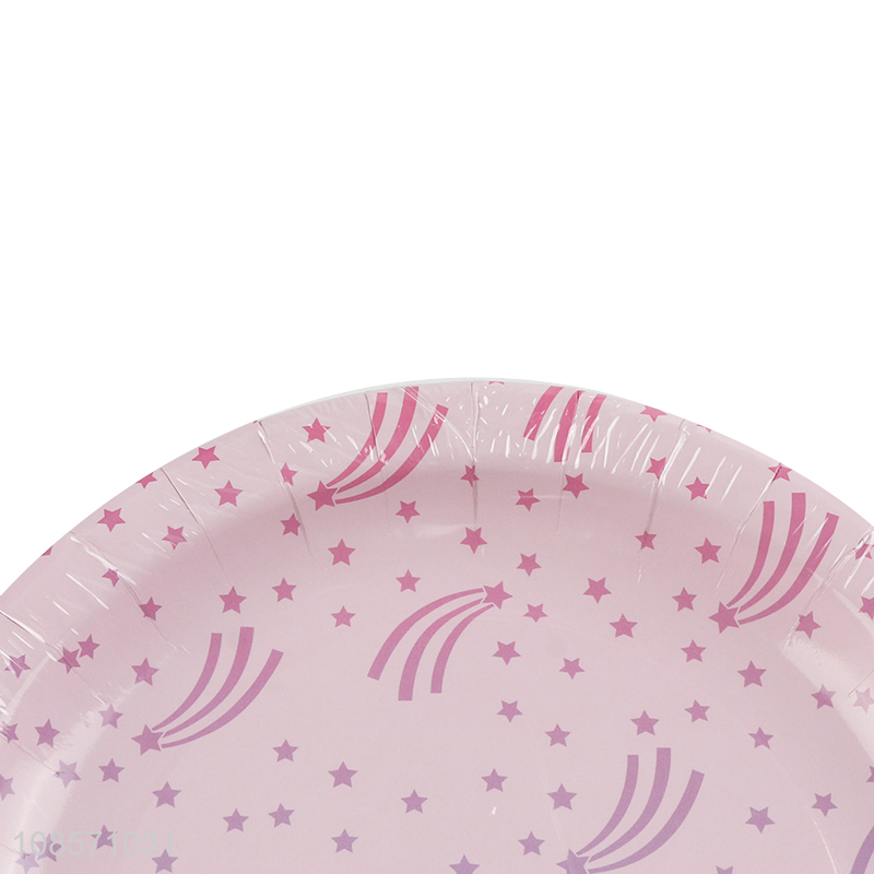 New products 9 inch paper plate birthday party decoration