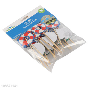 Wholesale 10pcs honeycomb snack toothpicks diposable bamboo toothpicks