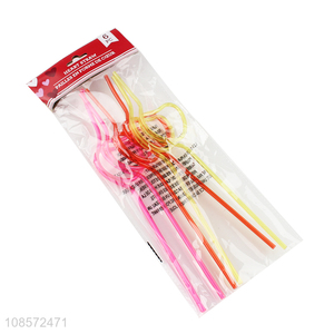 Online wholesale heart shape disposable drinking straw for juice