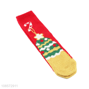 Top selling winter warm floor christmas socks wholesale