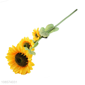 Hot products 3heads natural artificial flower for decoration