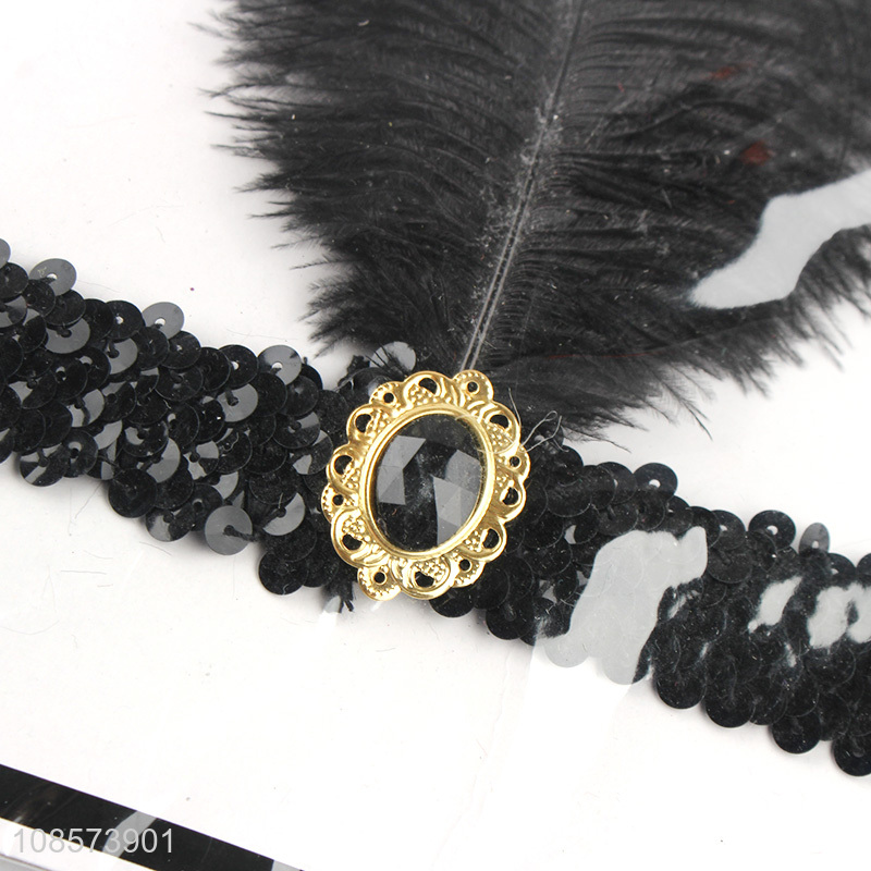 Wholesale from china party decoration ostrich hair headband