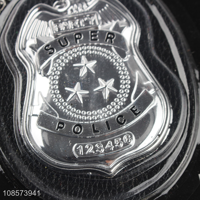 China factory artificial detective badge police toys