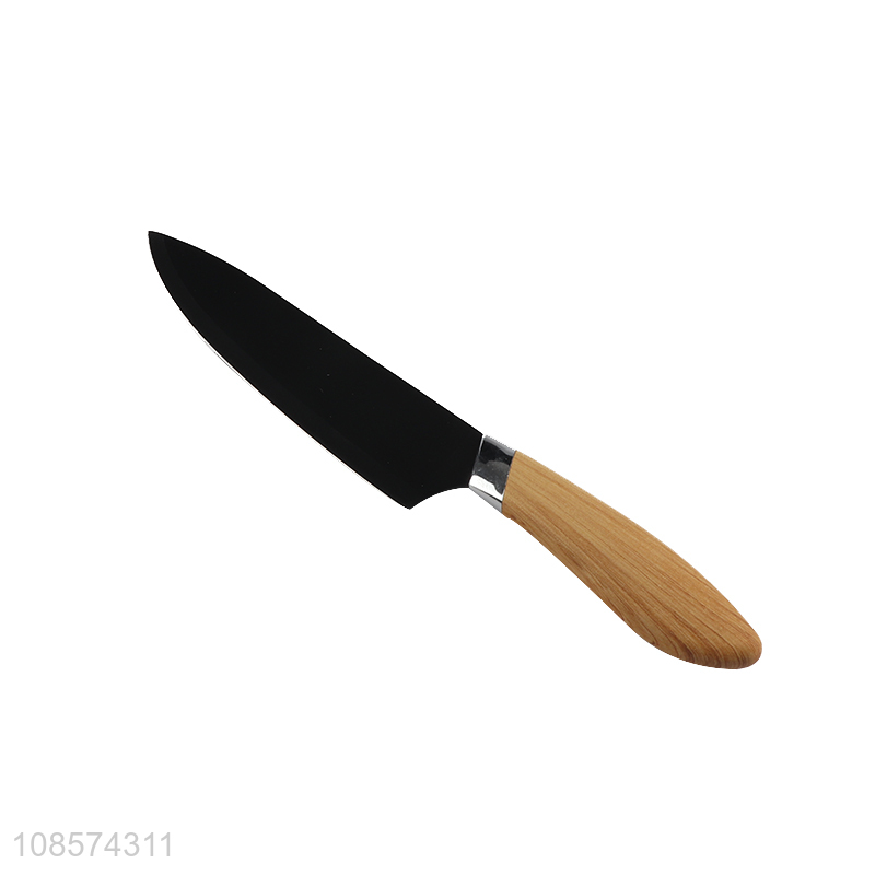 Popular design 6pcs kitchen knives set with chef knife, bread knife, cleaver, all-purpose knife, paring knife & peeler