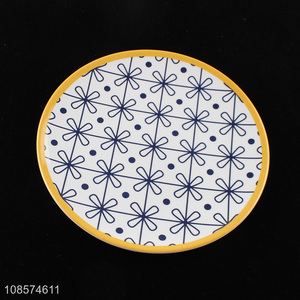 Factory supply round melamine dinner plate for home