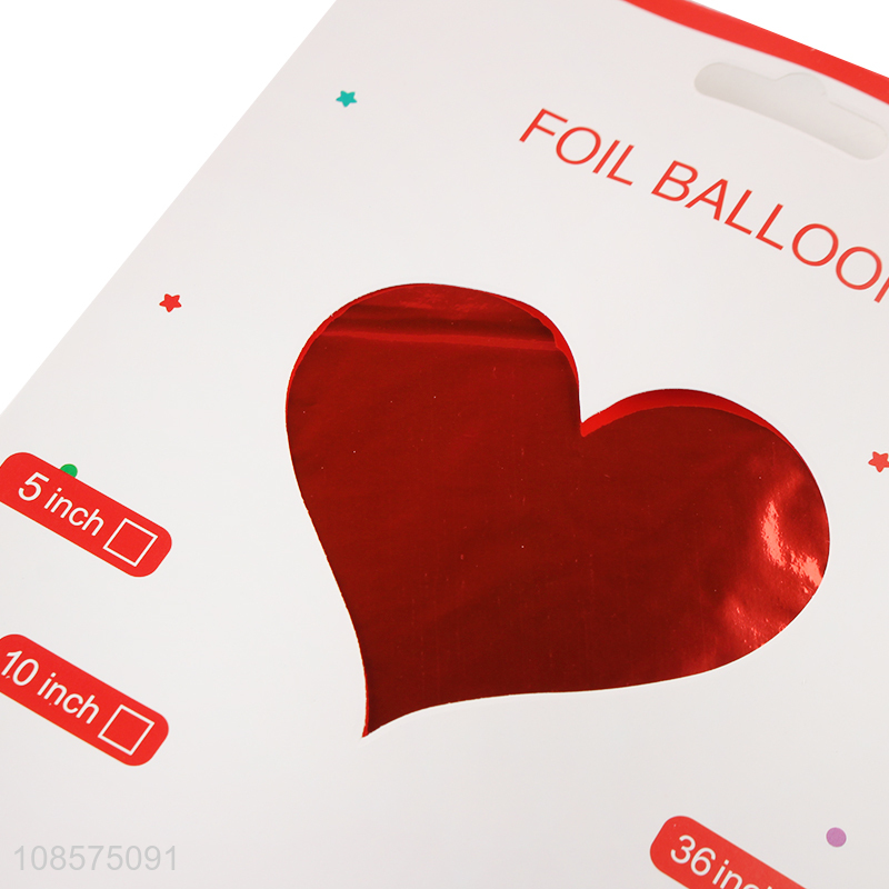 Wholesale 18 inch heart foil balloon for Valentines Day decoration