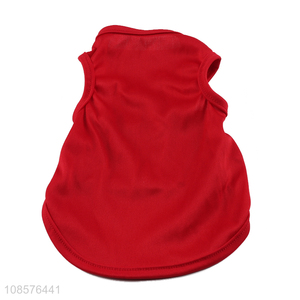 Hot seling solid color pet winter warm clothing dog vest