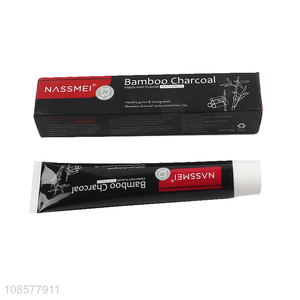 Factory supply bamboo charcoal fresh mint flavor toothpaste