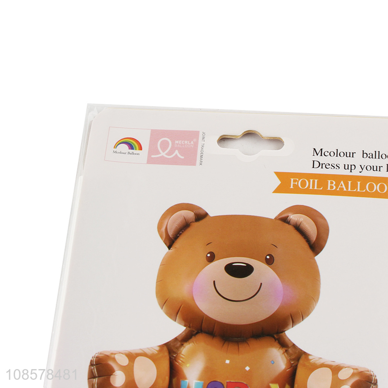 Latest products bear shape foil balloon for decoration