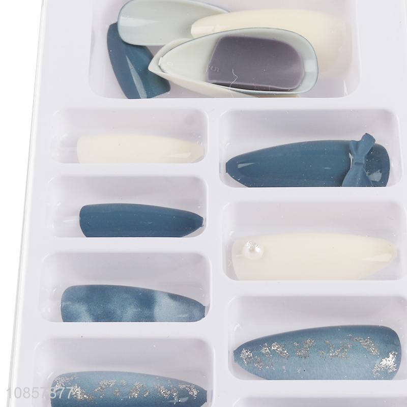 Factory supply 24pcs nail tips nail art suplies