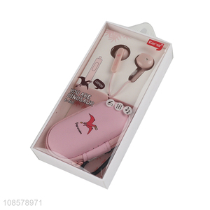 Top selling pink fashion earphones with storage box