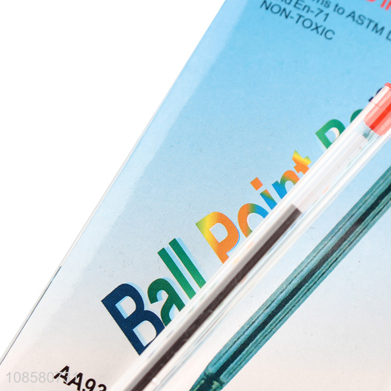 Factory wholesale 50pcs plastic ballpoint pens office school stationery