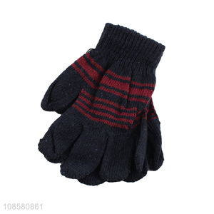 Factory price winter warm gloves outdoor knitted gloves for adult
