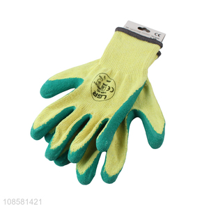 Wholesale protective latex working gloves custom safety gloves