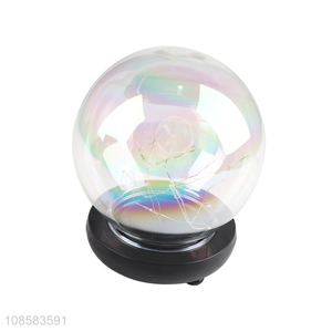 Good quality battery operated led crystal ball lamp for decor