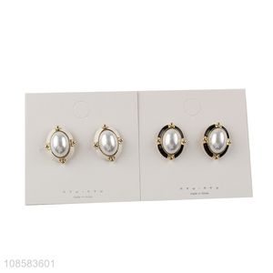 China factory women fashion pearl earrings for jewelry