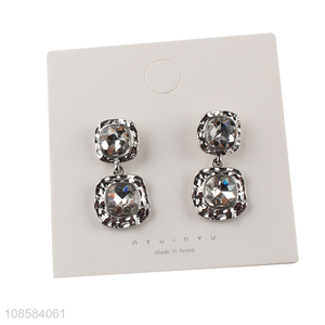 China factory ladies jewelry silver pendant earrings for sale