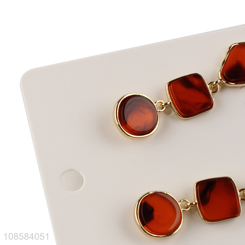 Cheap red fashion jewelry accessories earrings ear studs for women