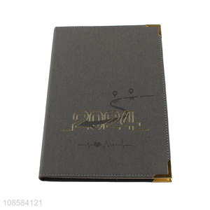 Factory price A5 pu cover notebook diary book for slae