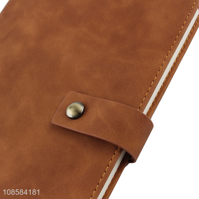 Hot selling pu leather cover notebook diary book for stationery