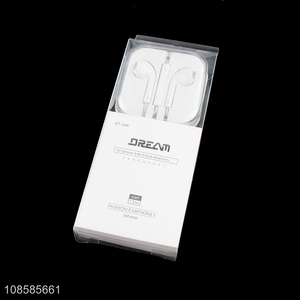 Hot selling white fashion wired earphones for mobile phone