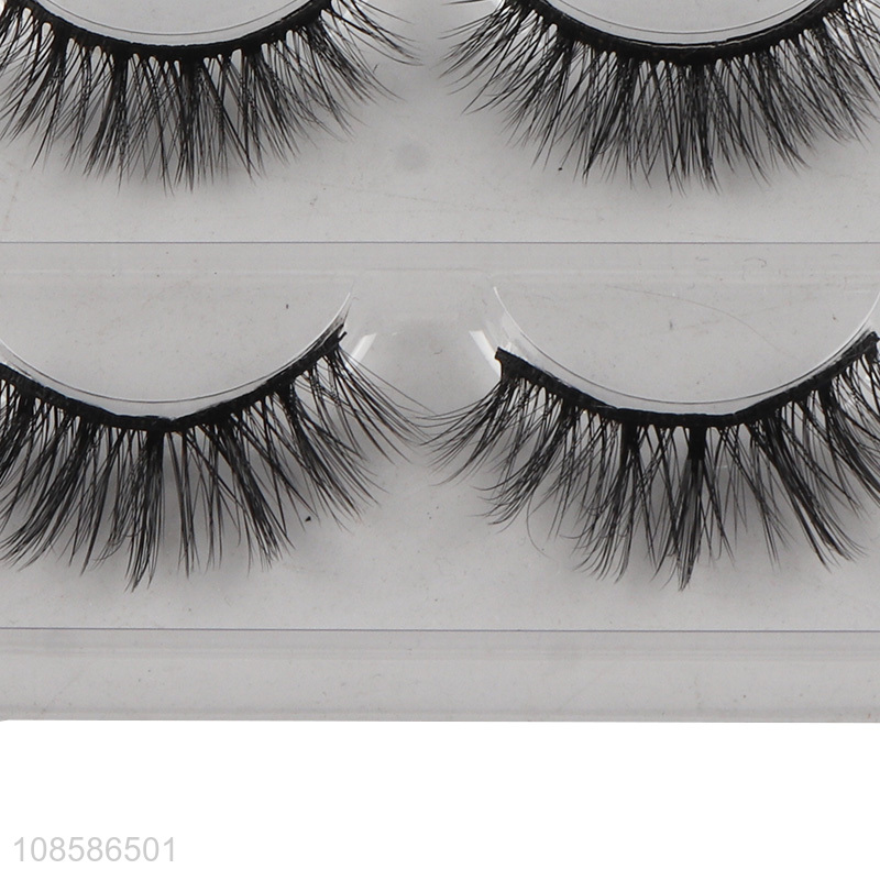 China imports 3 pairs 6D fluffy lightweight eyelashes false lashes