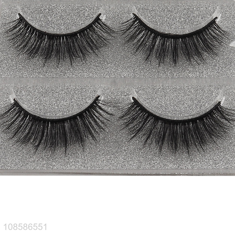 China supplier 3 pairs 6D cruelty-free natural look wispy eyelashes