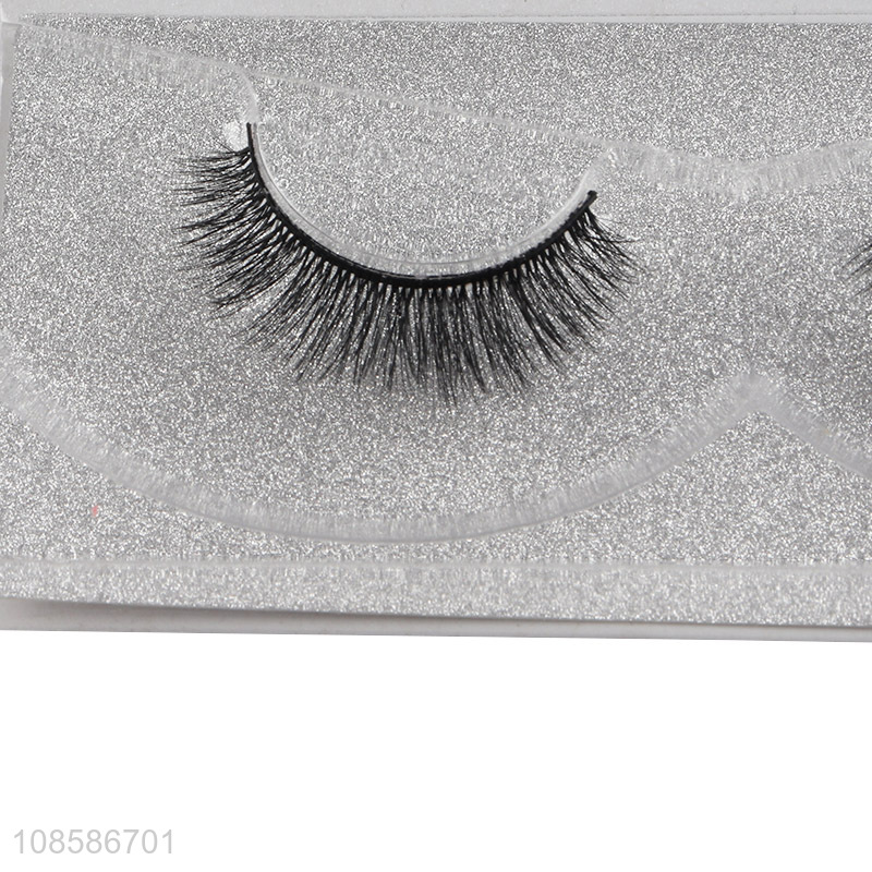 China supplier 1 pair 6D false eyelashes lightweight fake lashes
