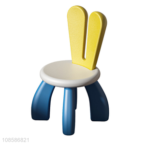 China factory kids learn chair rabbit ears little stool