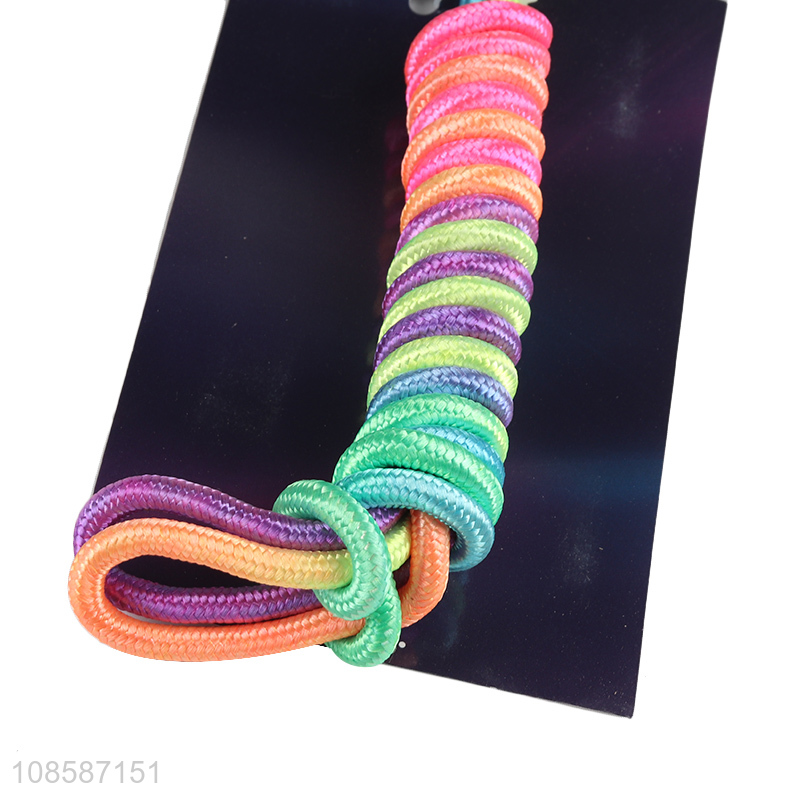 High quality colorful wooden handle skipping rope for kids