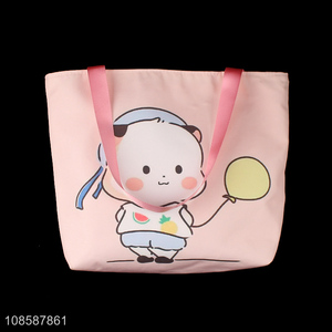 Hot products cartoon girls canvas bag shopping bag for daily use
