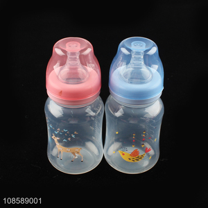 China products safety baby feeding bottle with silicone nipper