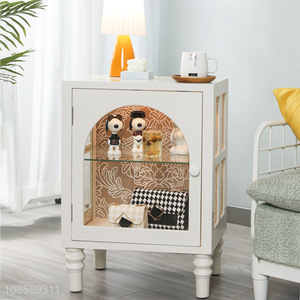 Popular products glass bedside table nightstand table for sale
