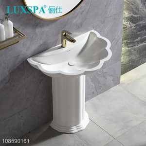 New design bathroom sink custom pedestal sink for hotel home