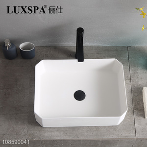 Wholesale bathroom sink artificial stone sink countertop basin