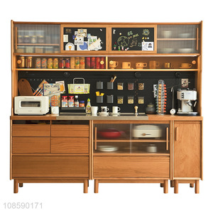 Hot selling kitchen storage side cabinet  wood cabinet wholesale