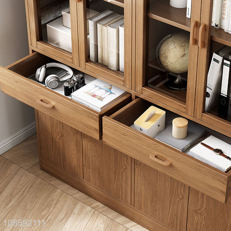 Wholesale modern household bookcase bookshelf storage grid cabinet