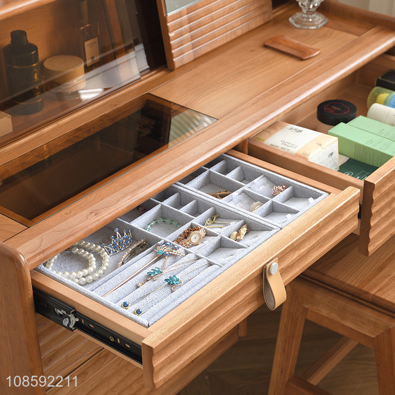Online wholesale vanity table dressing wood make up vanity desk