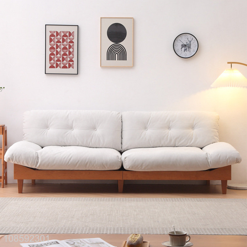 Most popular small apartment solid wood cloud sofa for sale
