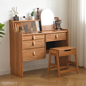 Online wholesale vanity table dressing wood make up vanity desk