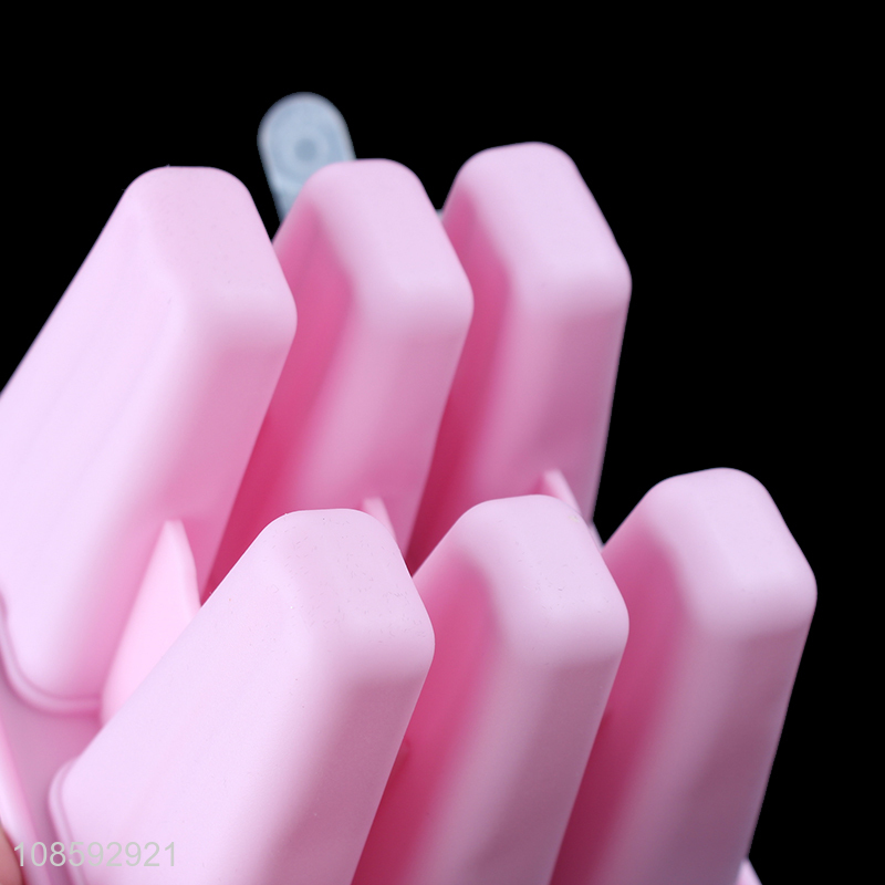 Hot items silicone popsicle mold with plastic lid